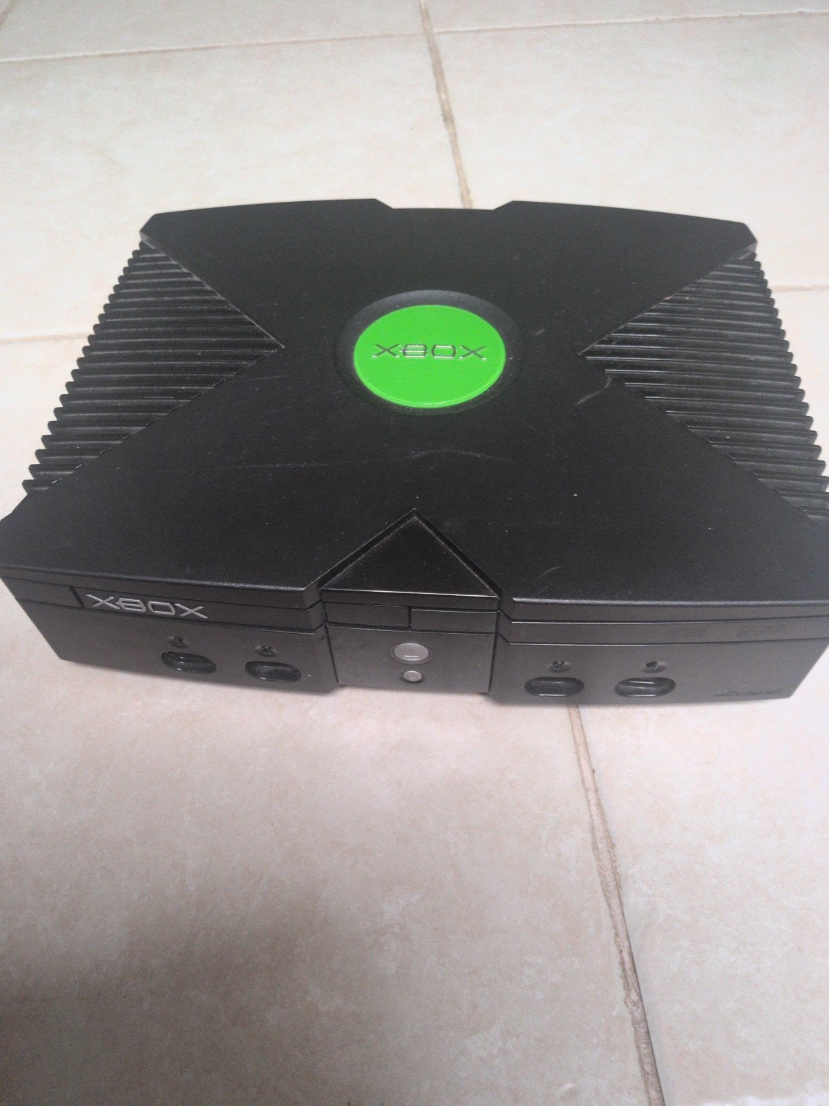 XBOX ORIGINAL + 2CONTROLLERS + 14 GAMES, Ophalen, Gebruikt, Met 2 controllers, Met games