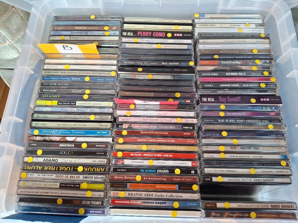 +/- 1.360 CD's, CD & DVD, Enlèvement, Utilisé
