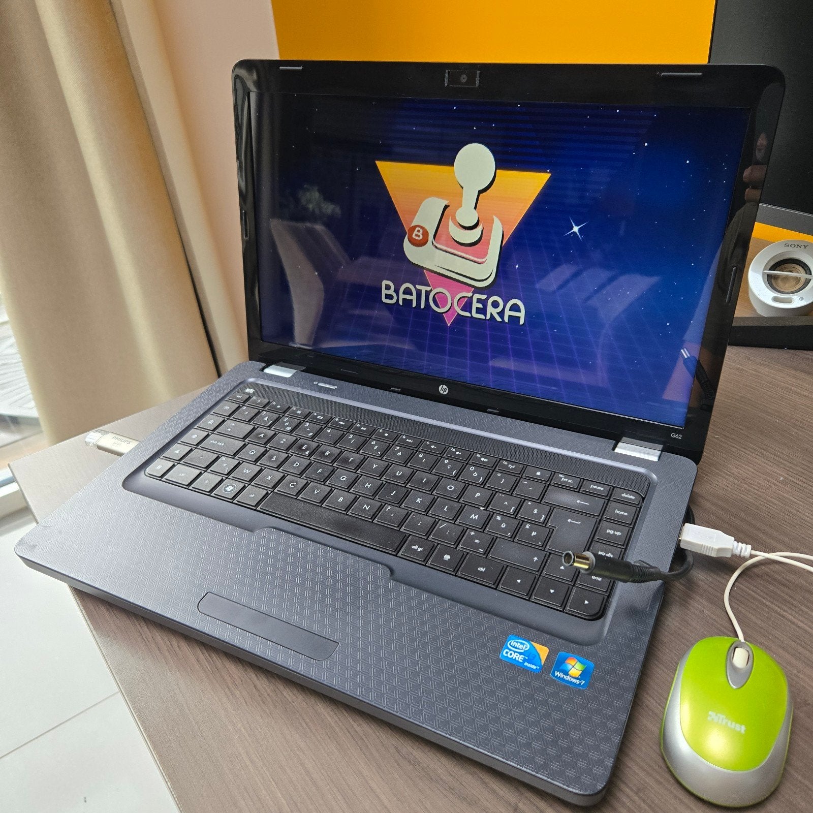 PC Portable Retrogaming HP G62 + Clé USB Batocera 64Go + Man, Enlèvement ou Envoi, Azerty
