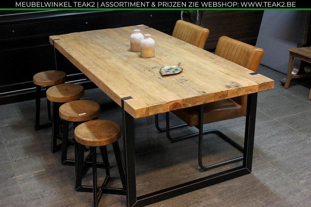 Nouvelles tables en teck - table à manger en teck chez TEAK2, Enlèvement ou Envoi, Neuf, Teck