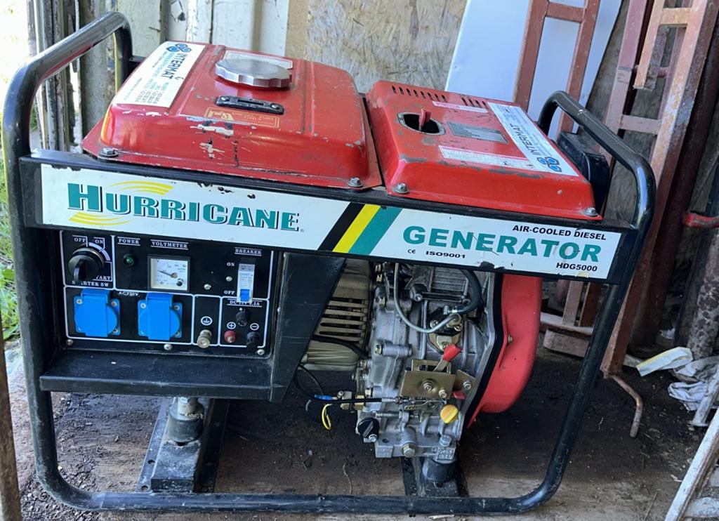 Generator, Ophalen, Zo goed als nieuw, Dieselolie