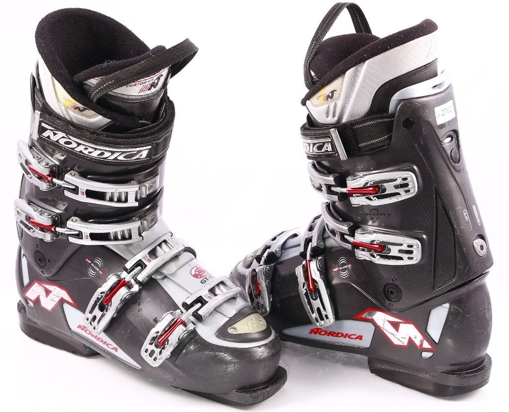 42; 42,5 EU skischoenen NORDICA GT-S 6, GREY/red,HP slide in, Gebruikt, Verzenden, Schoenen, Carve