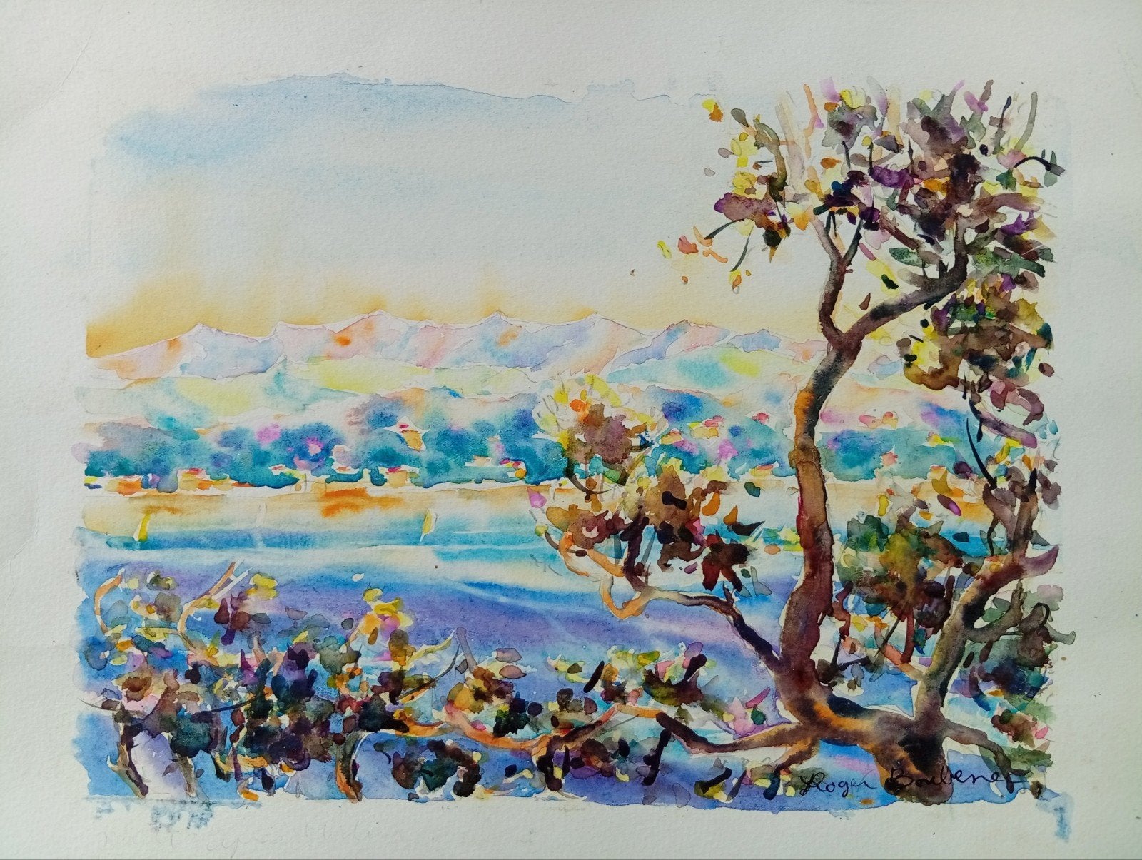 le Printemps. aquarelle signée Roger Boubenec, Enlèvement ou Envoi