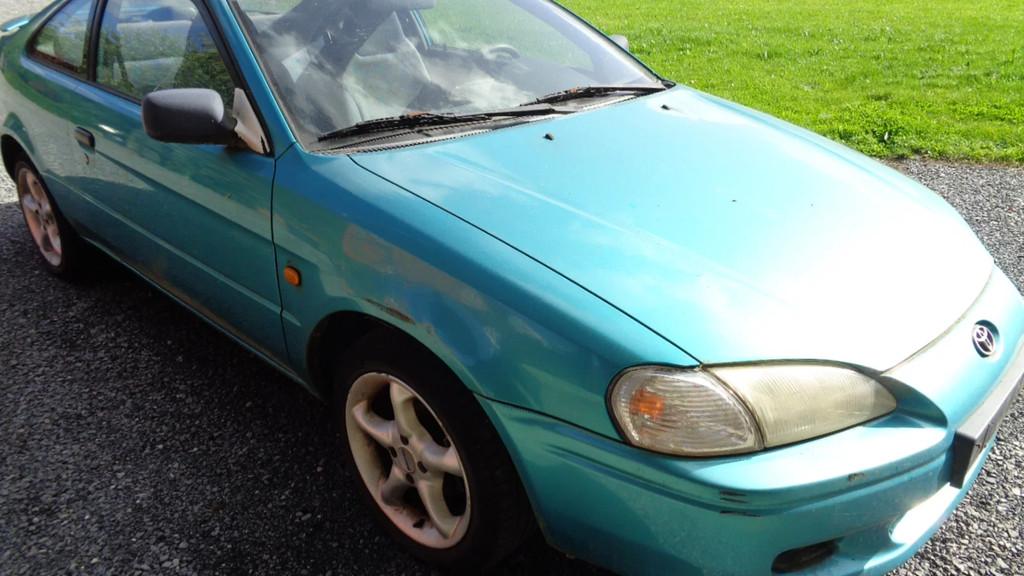 Toyota Paseo (bj 1999), Auto's, Multifunctioneel stuurwiel, Blauw, Handgeschakeld, 90 pk