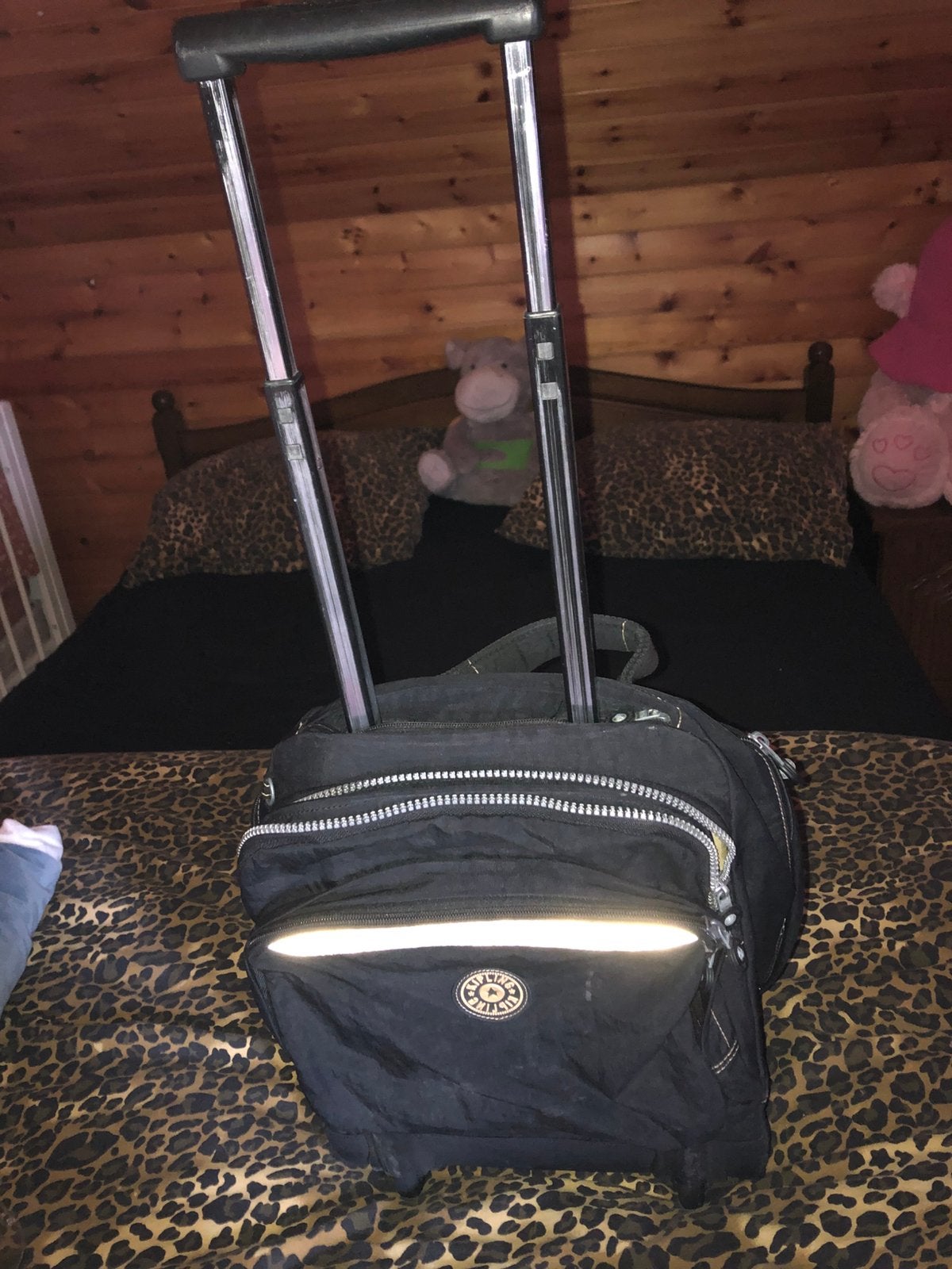 Kipling rugzak op wieltjes, Ophalen of Verzenden, Zo goed als nieuw, Wieltjes
