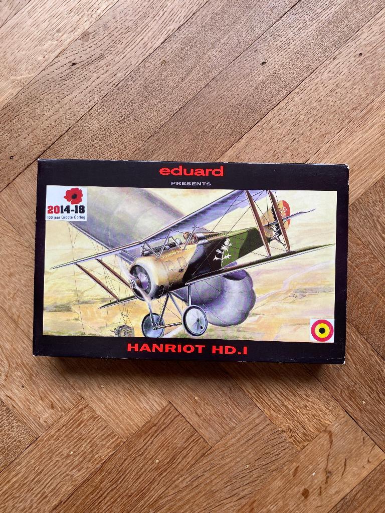 BELGISCHE LUCHTMACHT - WWI - HANRIOT HD. - 1:48, Overige merken, Verzenden, Nieuw, Groter dan 1:72