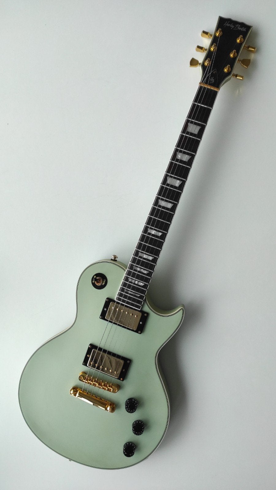 Harley Benton SC-DLX Gotoh Daphne blauw - turkoois, Ophalen, Zo goed als nieuw, Solid body, Overige merken