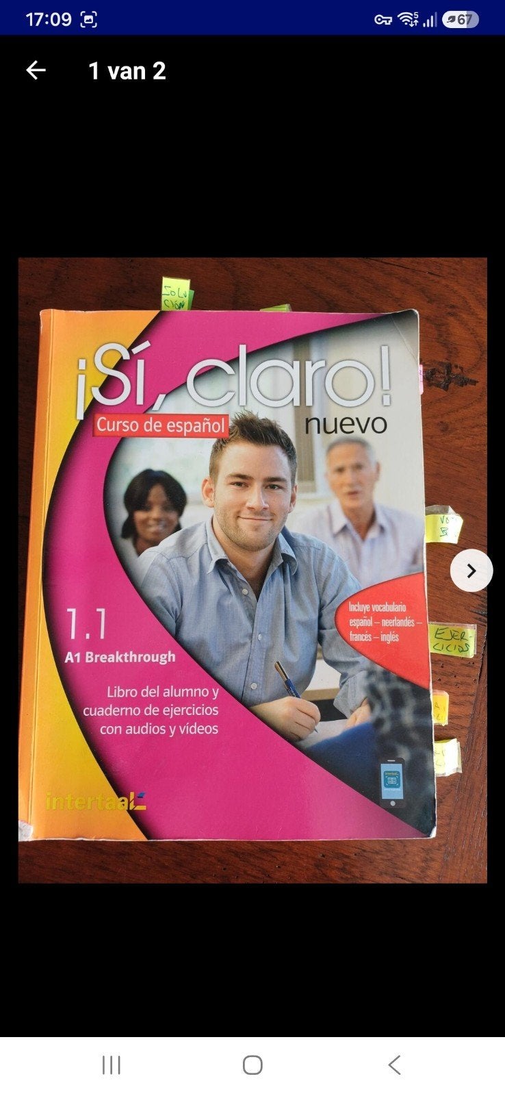 1ste en 2de jaar Spaans leren, Ophalen