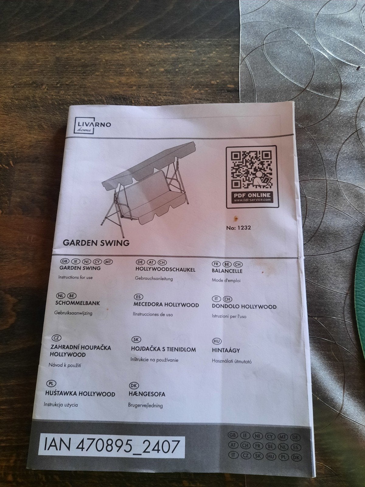 Balancelle 2 personnes, Ophalen, Nieuw