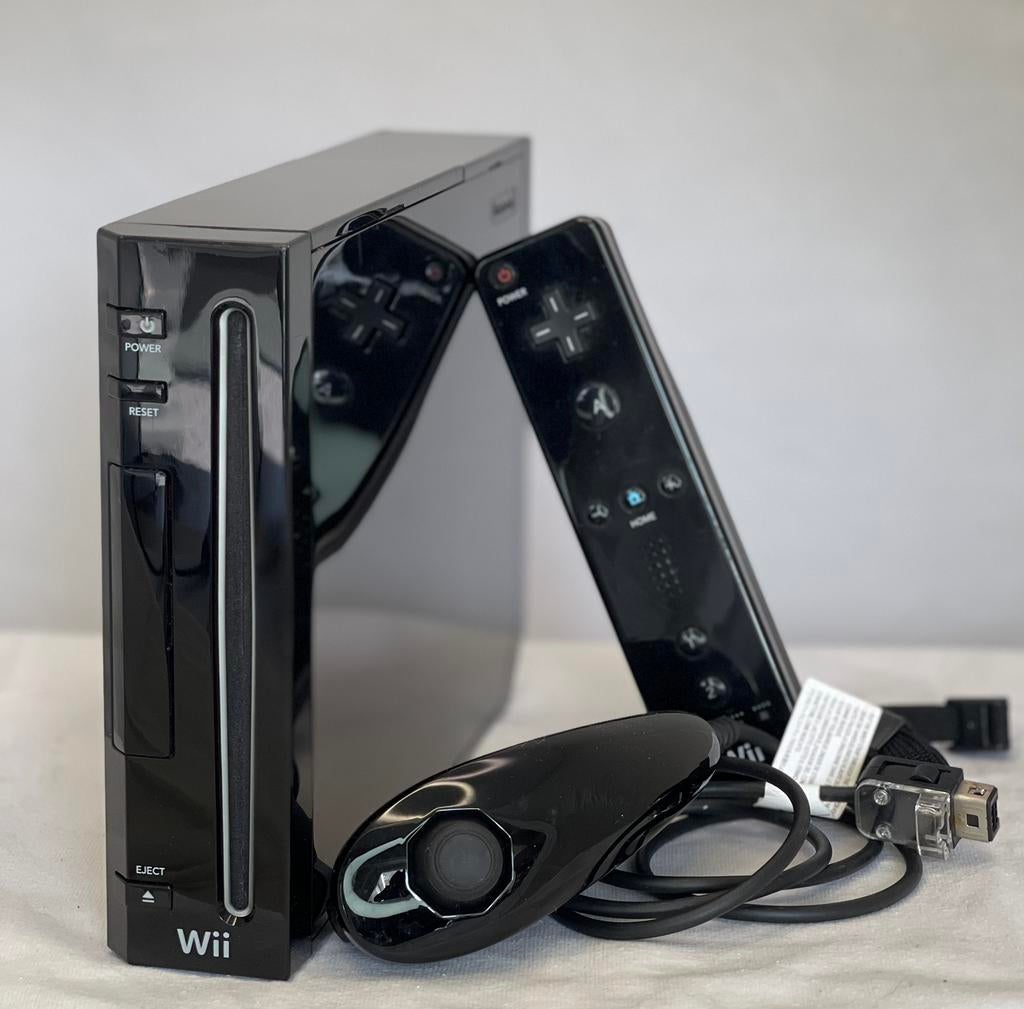 Wii zwart met 6 FIFA titels, Ophalen of Verzenden, Gebruikt
