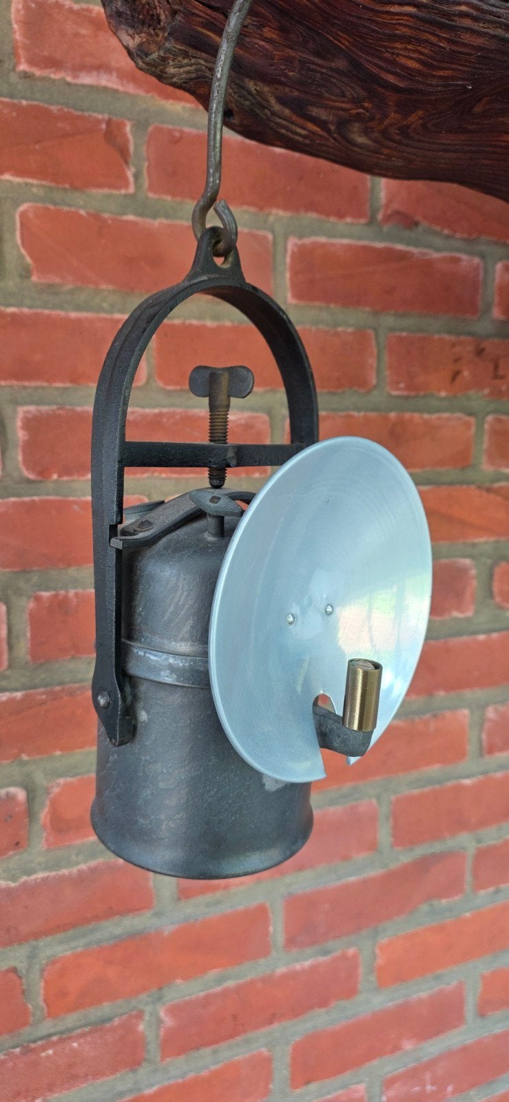 oude mijnlamp / carbidlamp, Antiek en Kunst, Ophalen