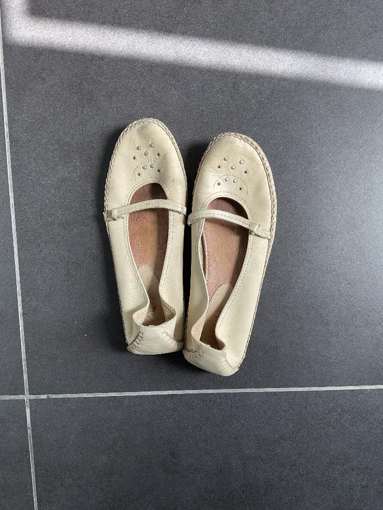 Schoenen beige Tommy hilfiger maat 38, Tommy hilfiger, Beige, Gedragen, Ballerina's