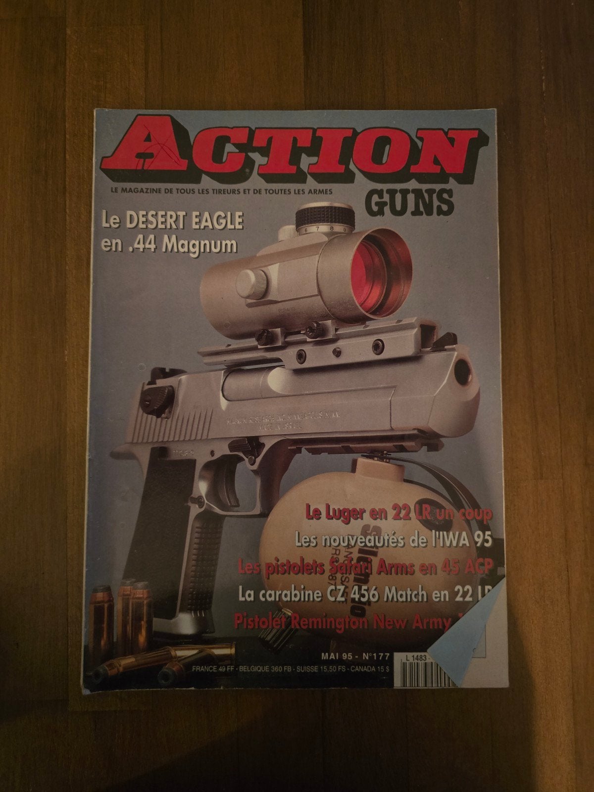 Action Guns n177 – Mai 1995 – magazine de collection, Livres, Enlèvement ou Envoi