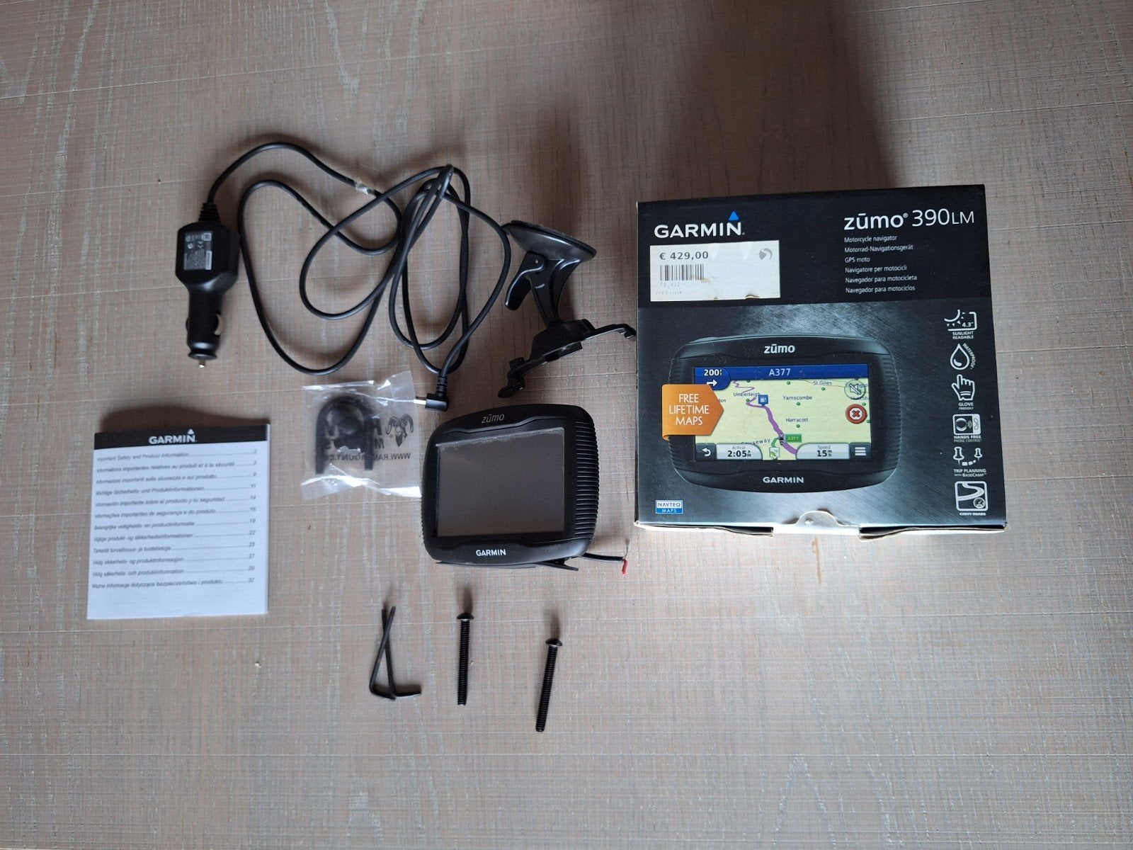 Garmin zūmo 390LM Motor navigatie (inclusief doos & accessoi, Motoren, Ophalen