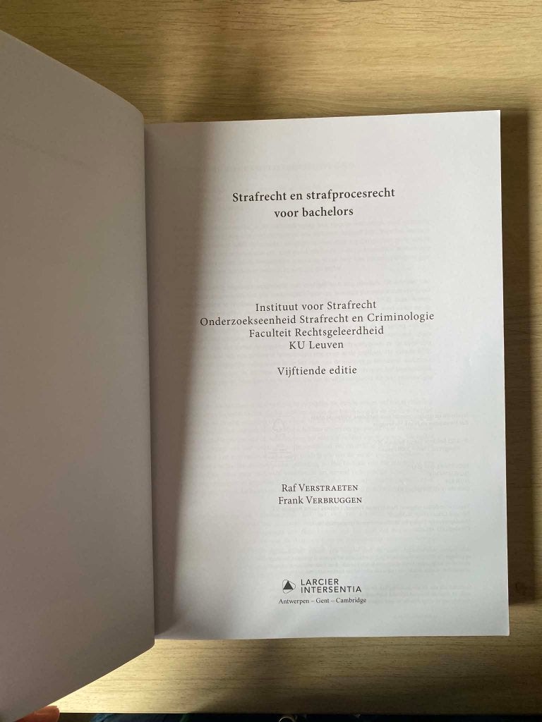 strafrecht en strafprocesrecht voor bachelors, Enlèvement, Neuf