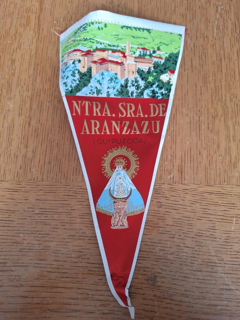 Oude wimpel Aranzazu, Ophalen of Verzenden