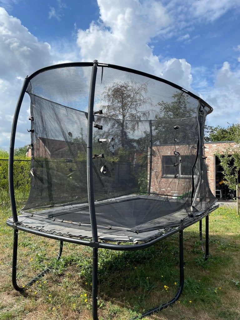 EXIT trampoline Elegant Premium Deluxe 366x214cm zwart, Kinderen en Baby's, Speelgoed | Buiten | Trampolines, Ophalen, Gebruikt