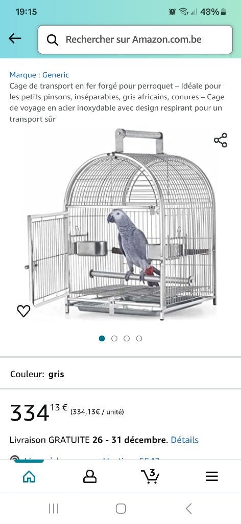 Cage a oiseaux jamais utilisée, Enlèvement ou Envoi, Cage à oiseaux