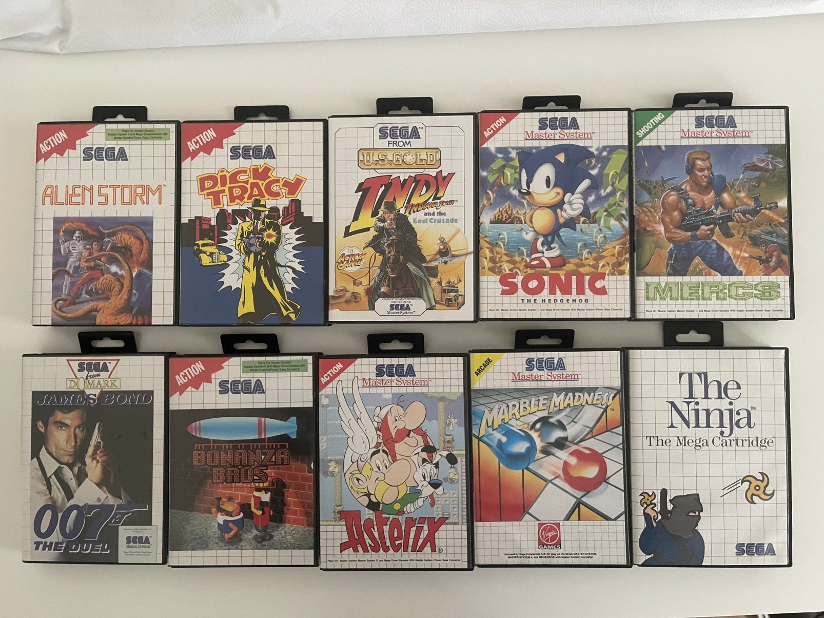 Lot de 10 jeux Sega Master System, Consoles de jeu & Jeux vidéo, Enlèvement, Utilisé, Master System