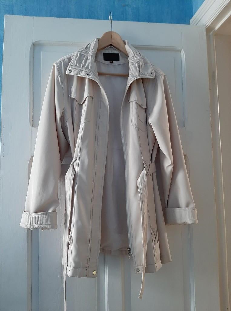 Veste beige automne mi saison taille 44, Ophalen of Verzenden, Gedragen, Maat 42/44 (L), Beige