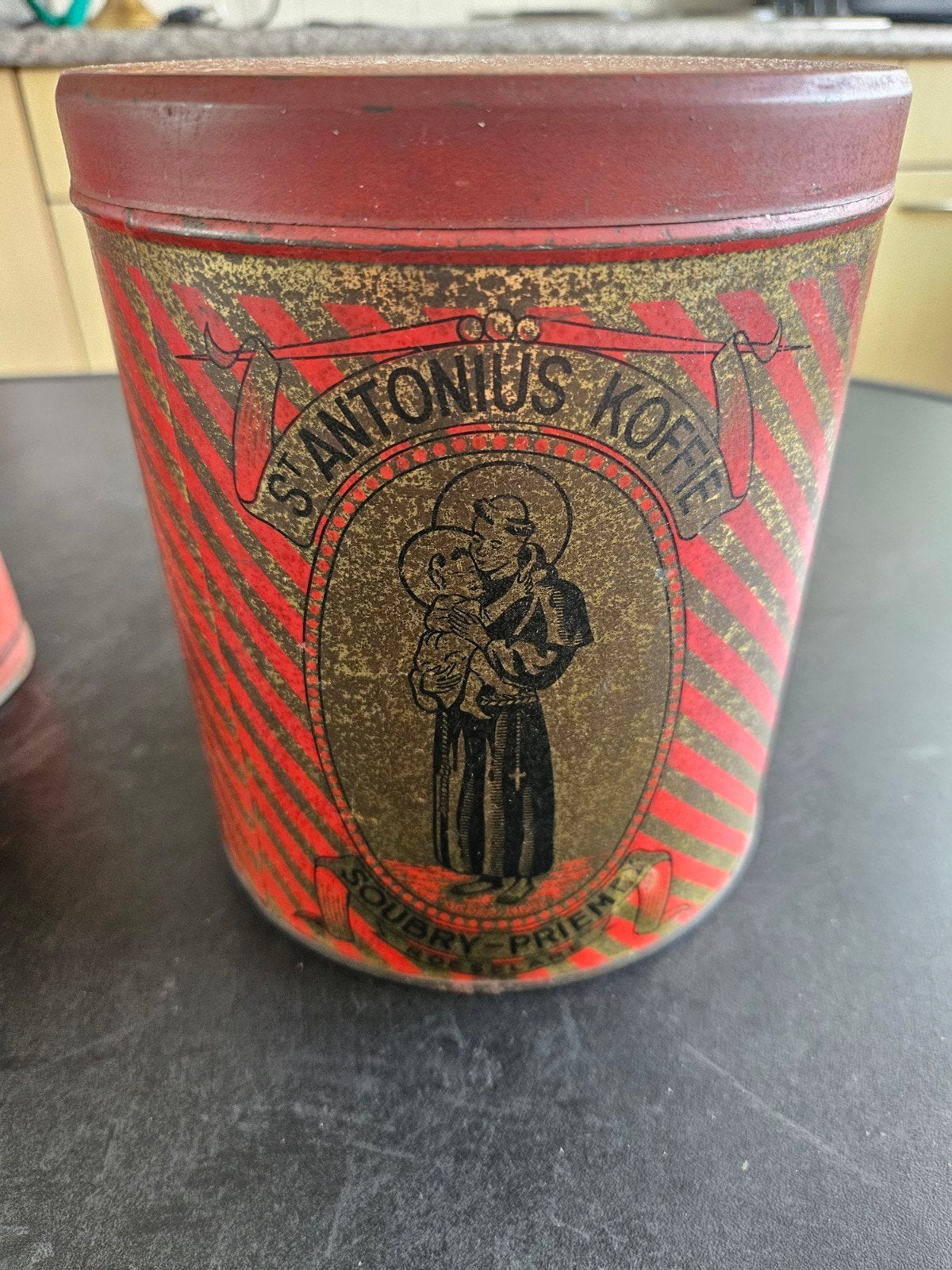 ancienne boîte à café St Antonius Soubry-Priem Roeselare, Collections, Enlèvement ou Envoi