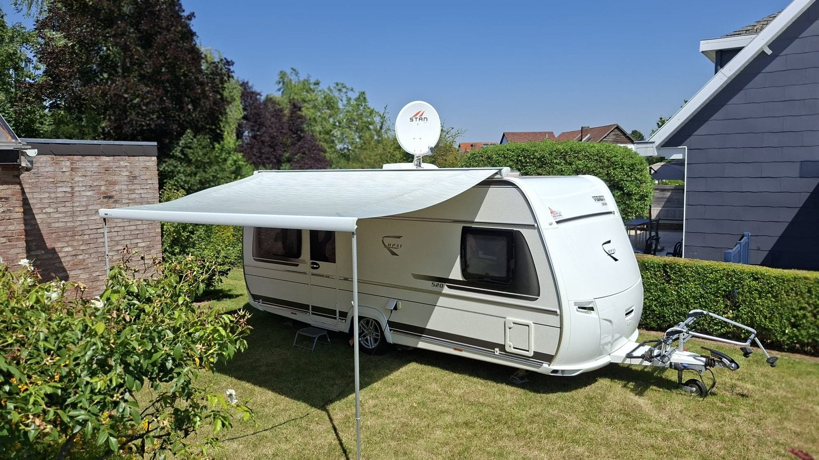 Fendt opal 520 2017, Caravans en Kamperen, Caravans, Particulier, Satelliet antenne, Fendt