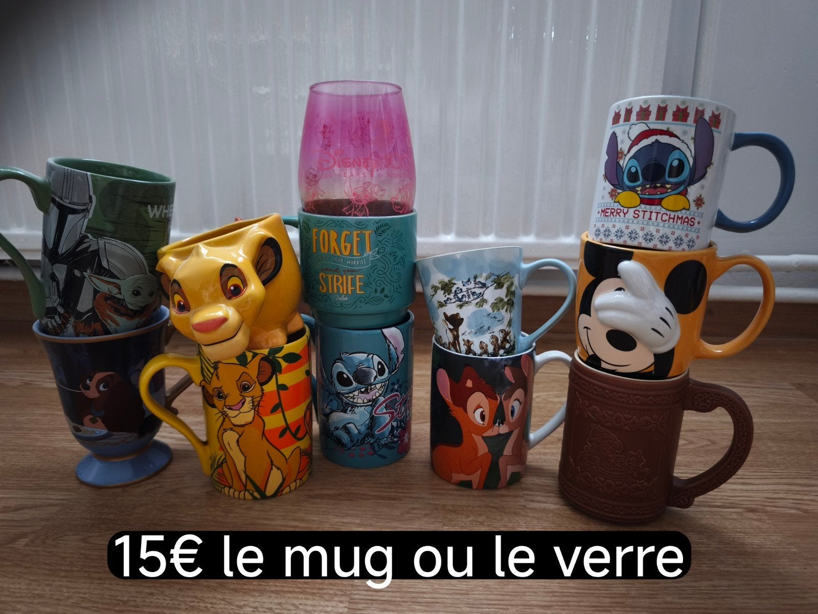 Bekers, bekers, glazen, Disney, Verzamelen, Disney
