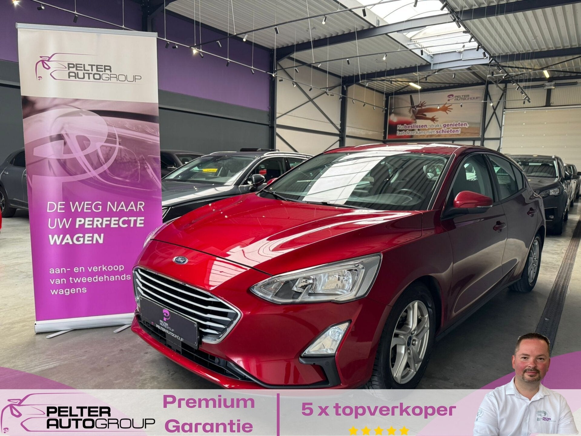 Ford Focus 1.0 EcoBoost Automaat GPS PDC Trekhaak, Auto's, Ford, 0 kg, Bedrijf, 5 zetels, 5 deurs
