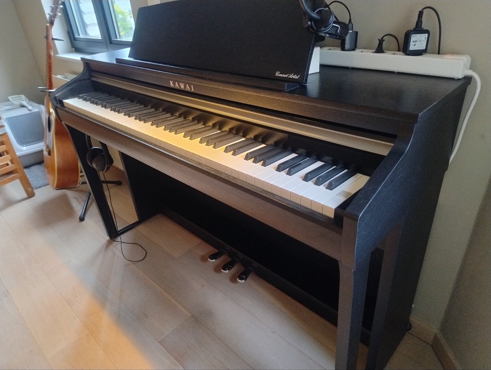 Piano numérique - noir, Musique & Instruments, Enlèvement, Noir, Piano, Digital