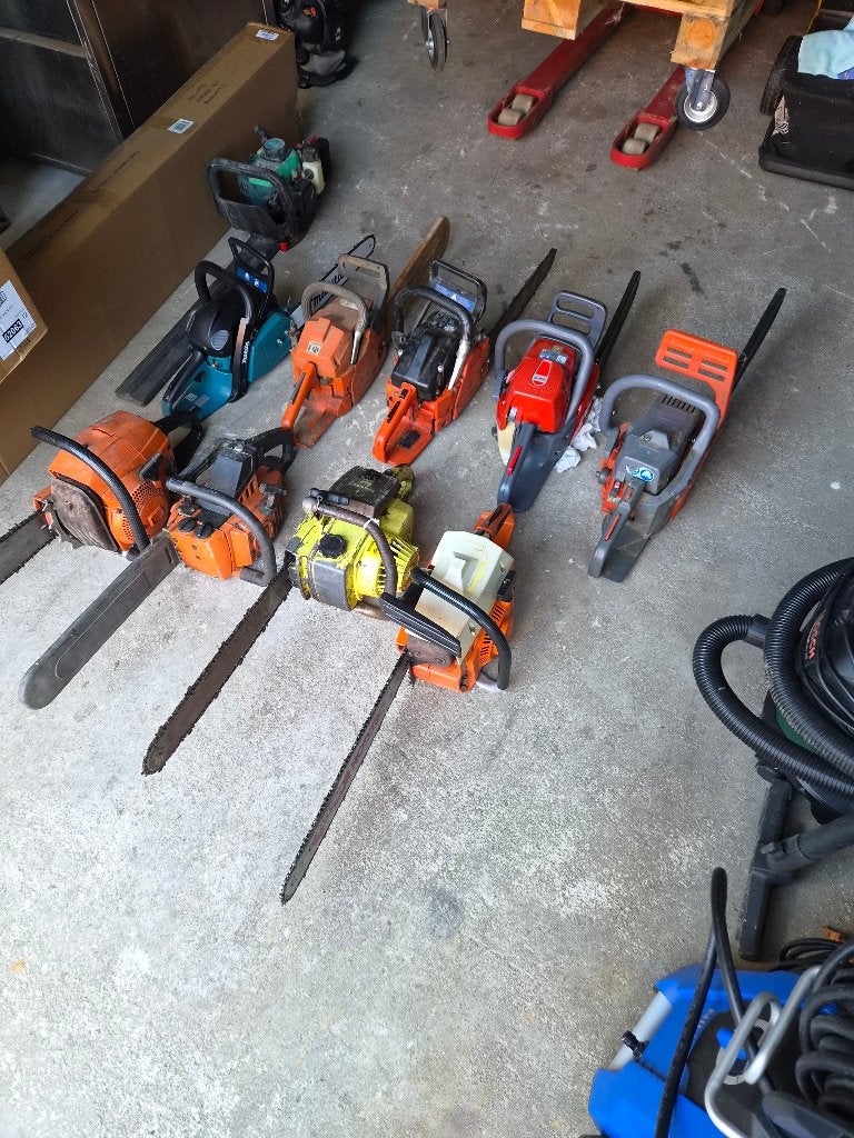 Lot de tronçonneuses, Jardin & Terrasse, Outils à main, Enlèvement, Utilisé, Autres types