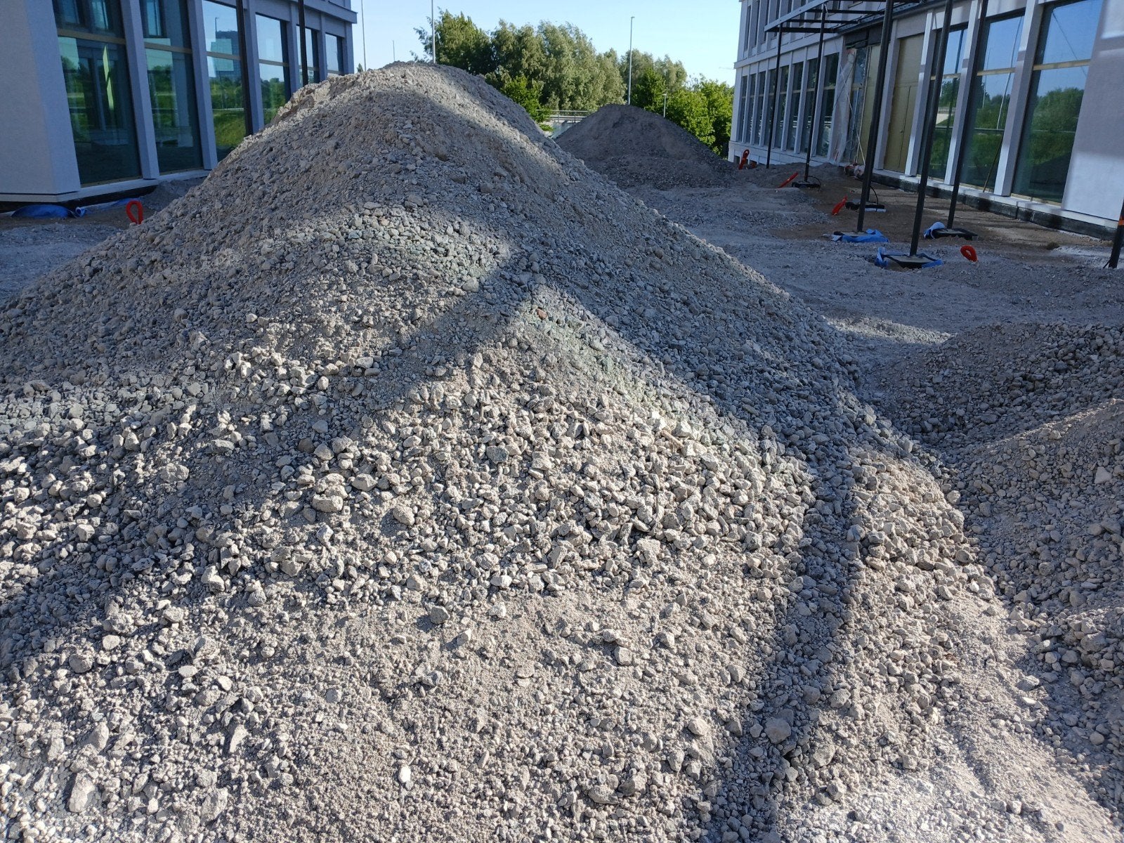 betonpuin 0/40, Enlèvement