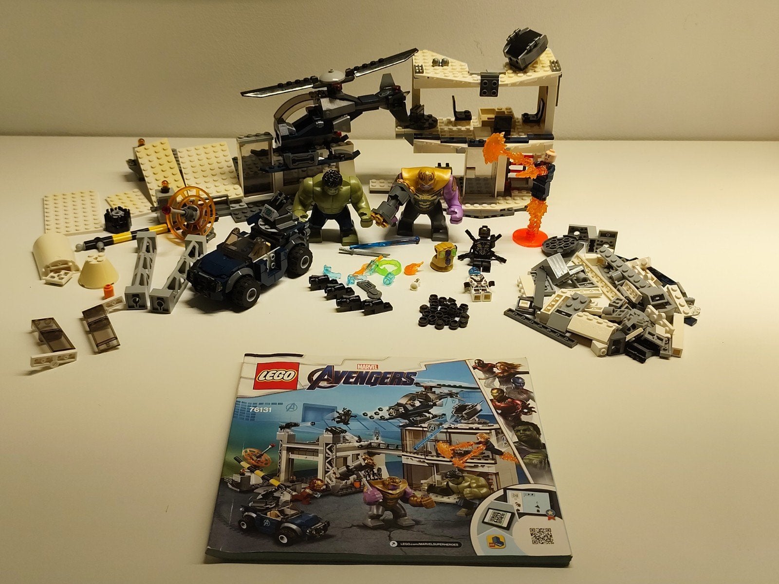 Lego 76131, verkleurde en ontbrekende blokken. Met minifigs, Inclusief minifiguren, Marvel, Lego, Ophalen of Verzenden