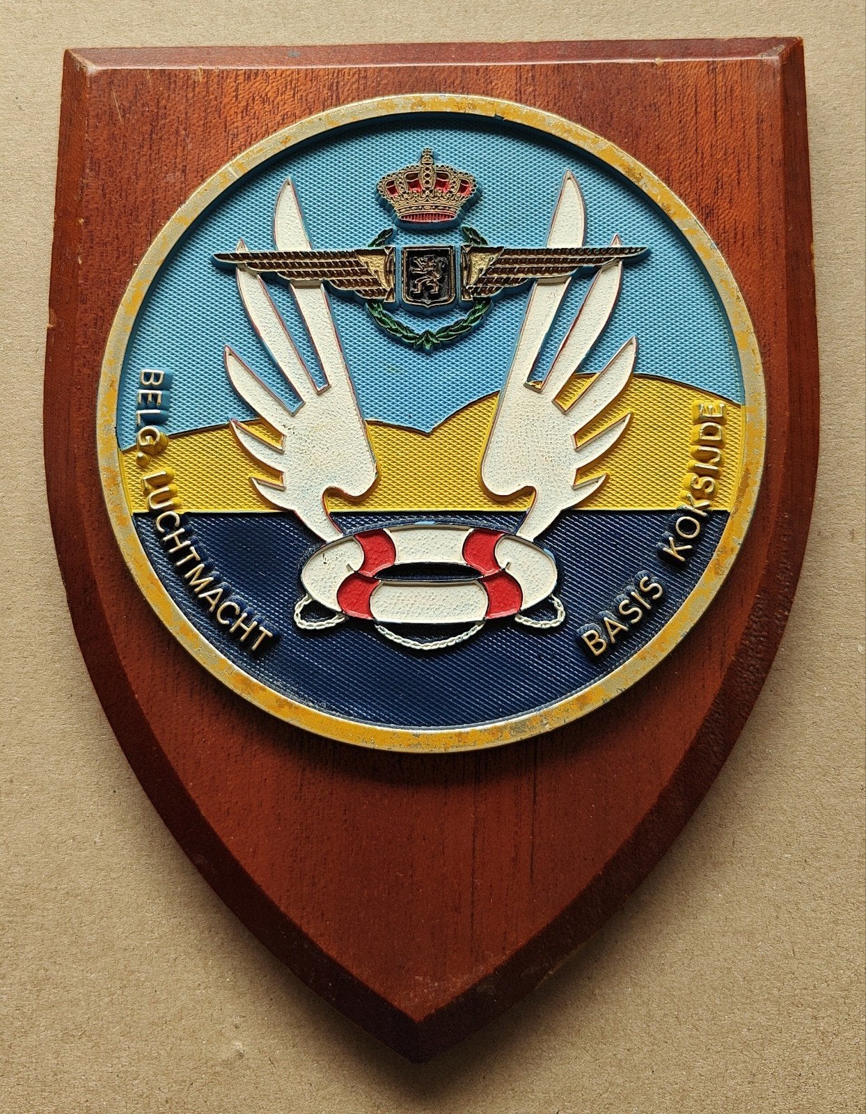 40 SQN Koksijde Embleemplaque, Verzamelen, Ophalen of Verzenden, Luchtmacht