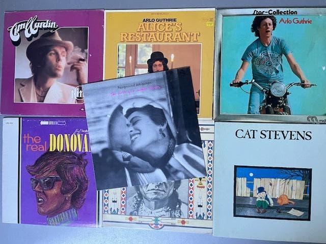 Sept albums de folkbands et singer-songwriters., CD & DVD, Vinyles | Pop, Utilisé, Envoi