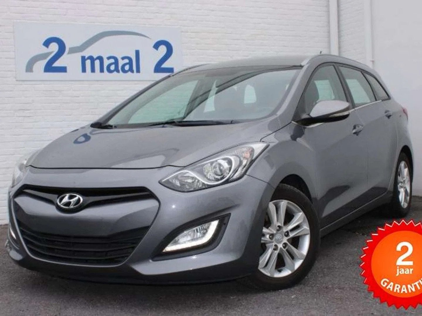 Hyundai i30 i30 SW 1.6 CRDi Airco/Cruise inclusief 2 JAAR ga, Auto's, Euro 5, Stof, Gebruikt, Zwart