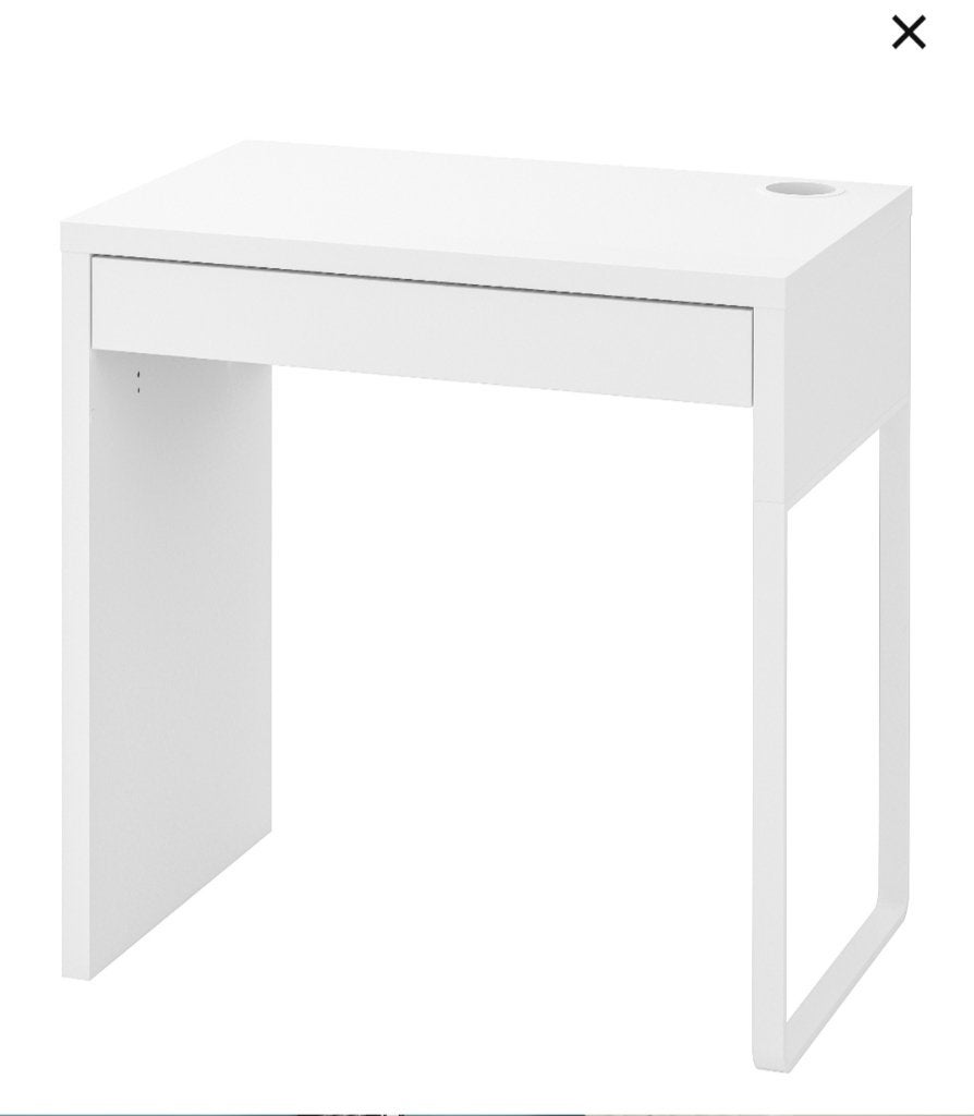 Bureau blanc Ikea Micke, Enlèvement, Comme neuf, IKEA, Blanc