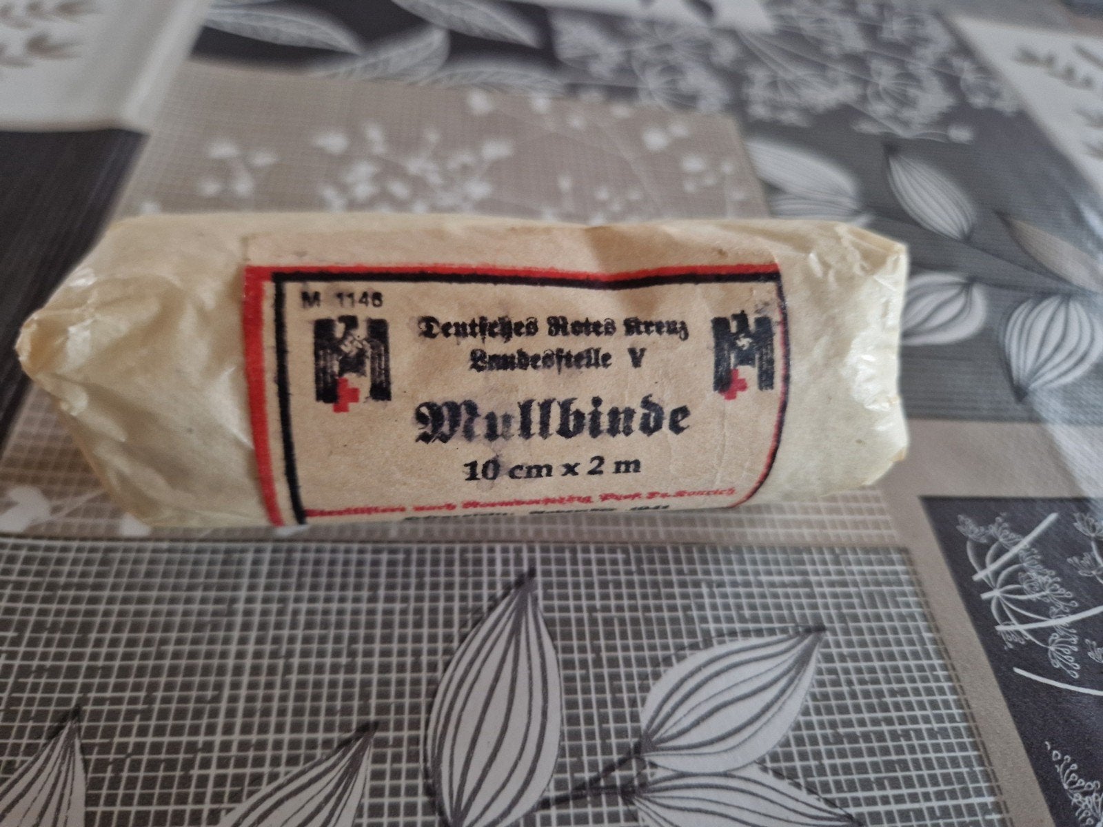 ww2 duits verband Mullbinde 10 cm op 2 m, Verzamelen, Ophalen of Verzenden