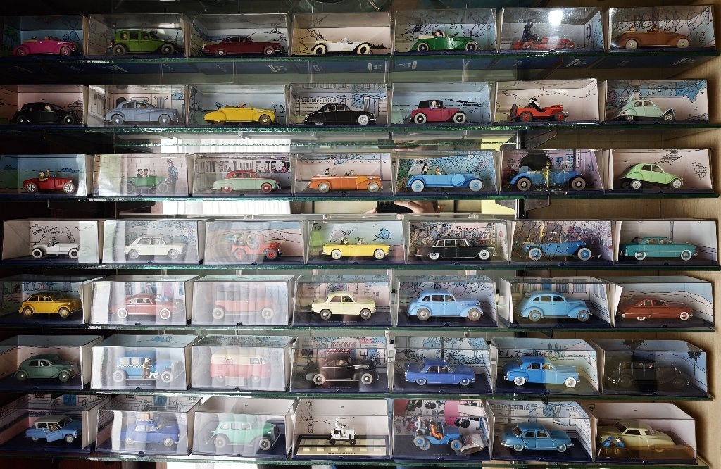 Grote Kuifje/Tintin collectie miniatuur auto's, Enlèvement