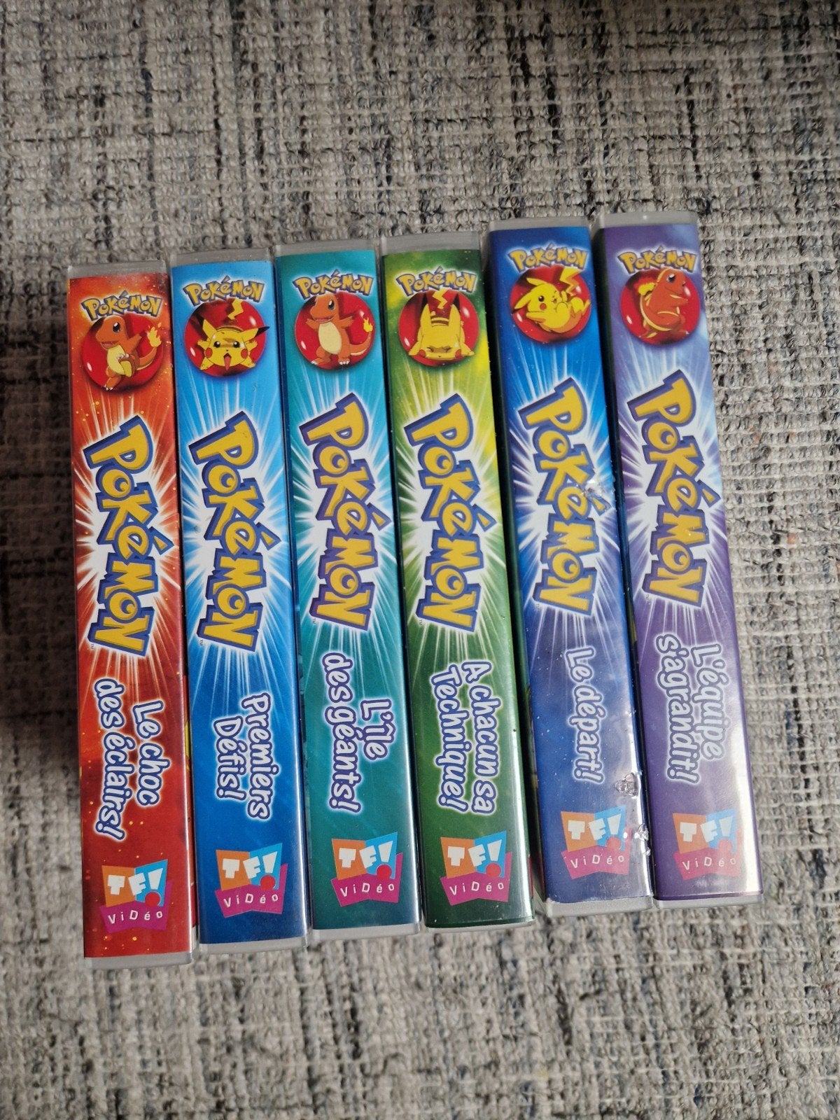 Pokemon VHS Bundle Seizoen 1 Vol 01 tot 06, Ophalen of Verzenden, Serie, VHS