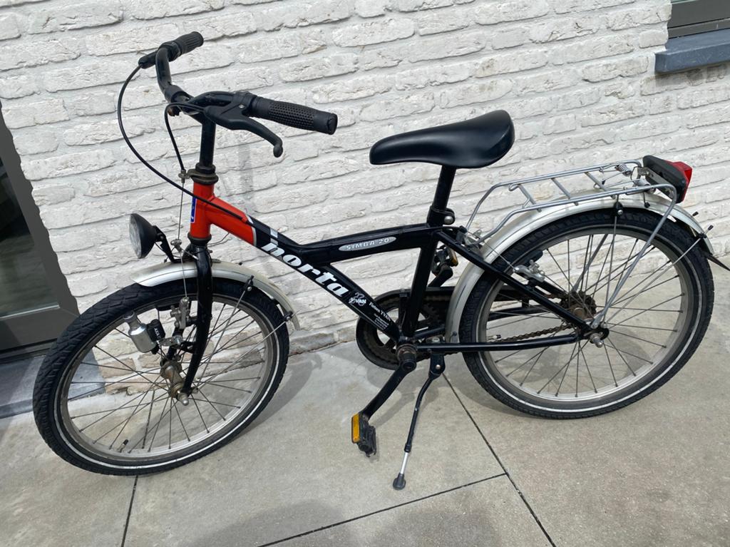 Jongensfiets 20 inch, Fietsen en Brommers, Ophalen, Gebruikt, Velgrem, Handrem