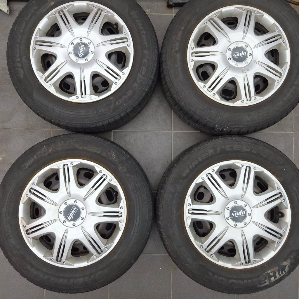 Citroen C5 225/60 R16 102V stalen velgen + banden, Ophalen, Gebruikt