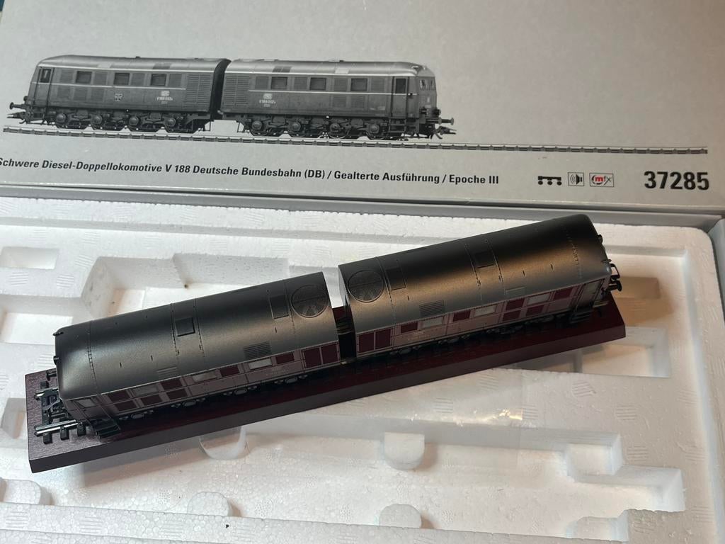Marklin HO 37285 BR V 188 DB AC Mfx full sound Mint, Enlèvement ou Envoi, Comme neuf, Courant alternatif, Locomotive