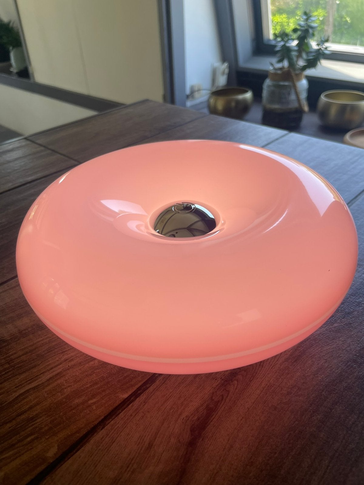 Lampe donuts rose tactile, Maison & Meubles, Envoi, Comme neuf, Rose
