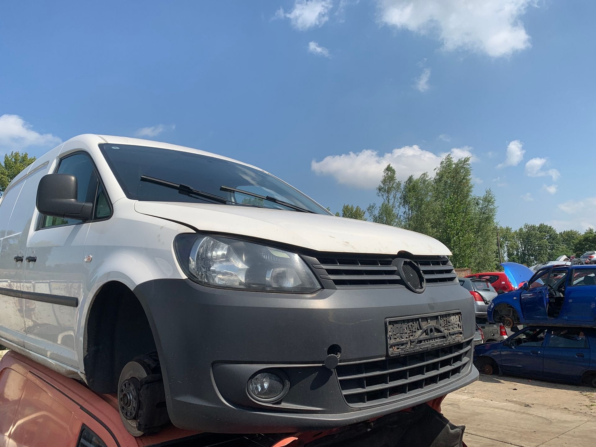 plaatwerk volkswagen caddy 2010 tot 2015 voorkop voorbumper, Auto-onderdelen, Ophalen, Gebruikt, -, -