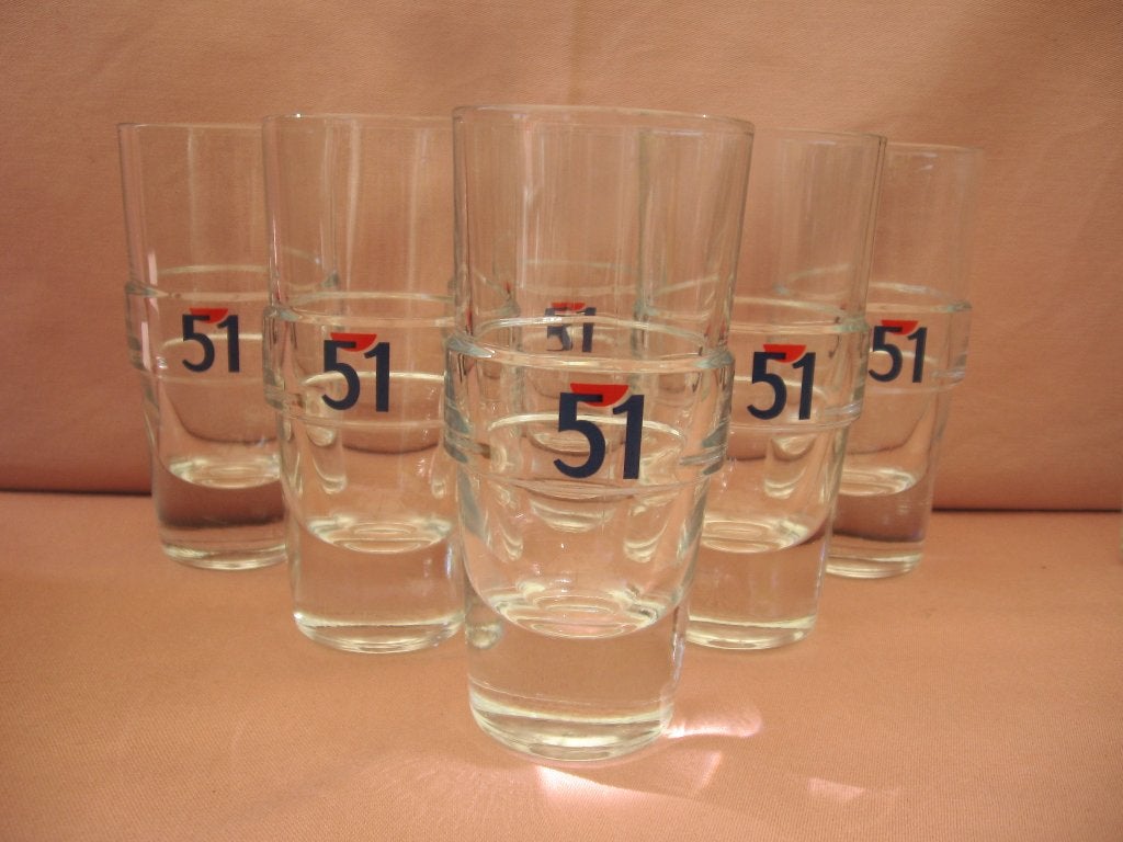 6 Pastis 51 glazen, Verzamelen, Ophalen of Verzenden, Zo goed als nieuw, Gebruiksvoorwerp