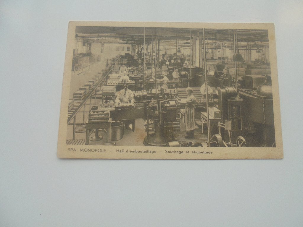 spa monopole-hall d'embouteillage, Verzamelen, Postkaarten | België, Verzenden, 1940 tot 1960, Ongelopen, Luik