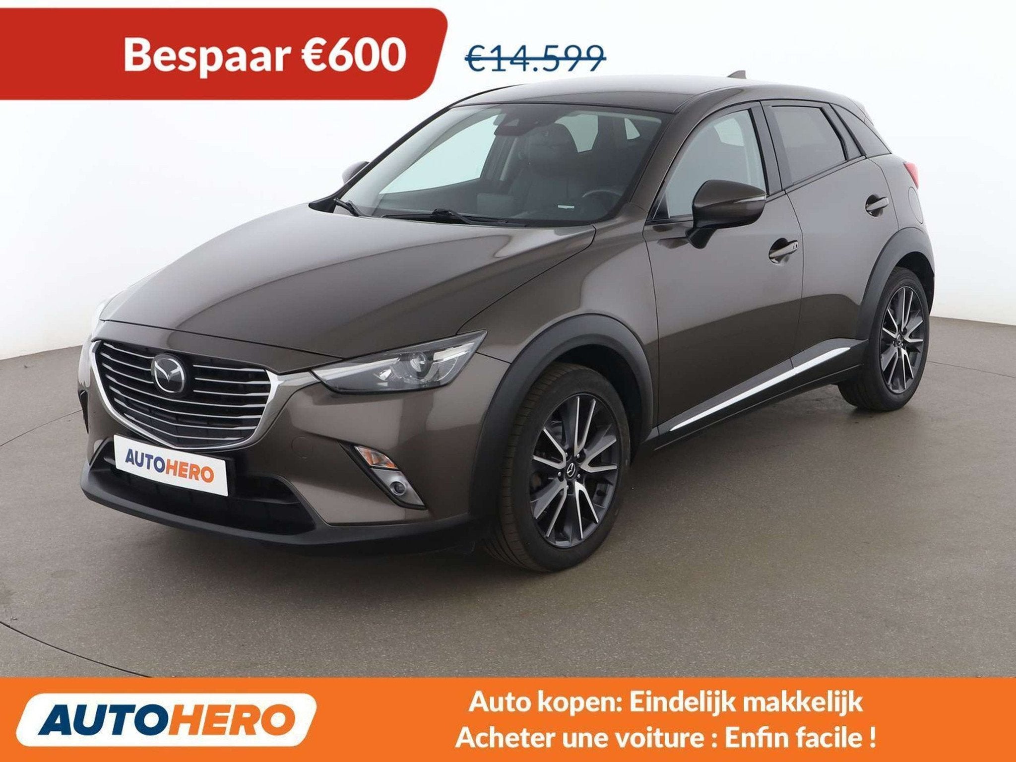 Mazda CX-3 2.0 Exclusive-Line (année de construction 2017), Autos, Cuir, Achat, Noir, 5 portes
