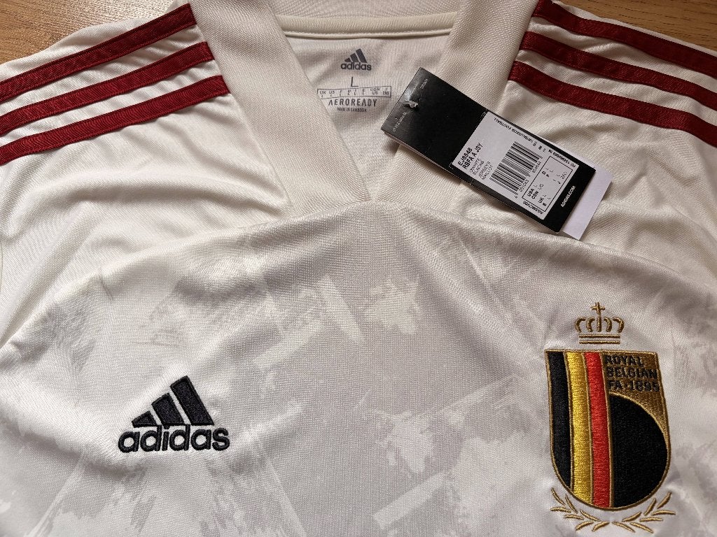 Rode Duivels • Away 2020/22 • L, Sport en Fitness, Ophalen of Verzenden, Shirt