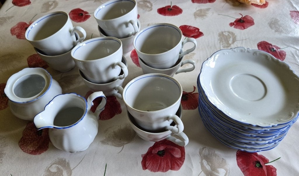 Porseleinen koffieservies van Mitterteich Bavaria, Antiek en Kunst, Ophalen
