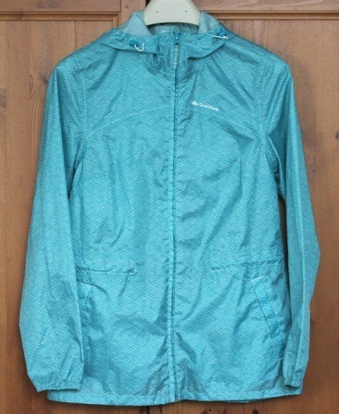 Imperméable bleu Quechua — Taille XS, Enlèvement ou Envoi, Comme neuf, Imperméable, Dames